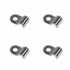 Set de 4 supports inox pour durite rigide frein/essence diamètre 5mm