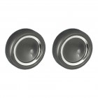 Set de 2 boutons de commande noirs style Becker pour autoradio Retrosound