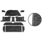 Kit moquette standard noire (10 pièces) pour Golf 1 5 portes
